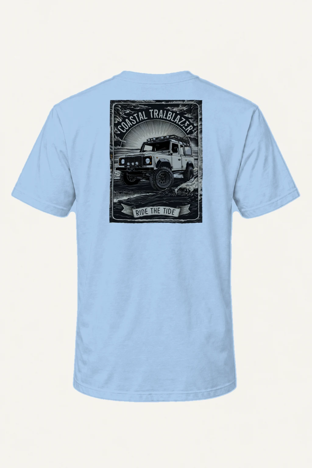 "Coastal Trailblazer" Heavyweight Unisex Crewneck T-shirt | Gildan 5000
