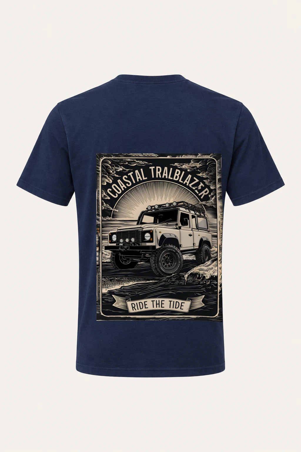 "Coastal Trailblazer" Heavyweight Unisex Crewneck T-shirt | Gildan 5000