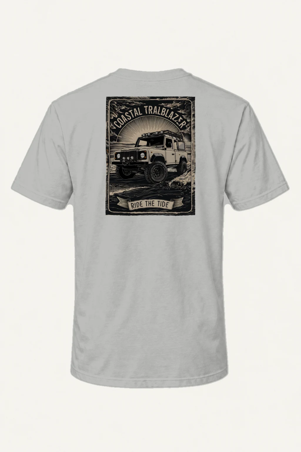 "Coastal Trailblazer" Heavyweight Unisex Crewneck T-shirt | Gildan 5000