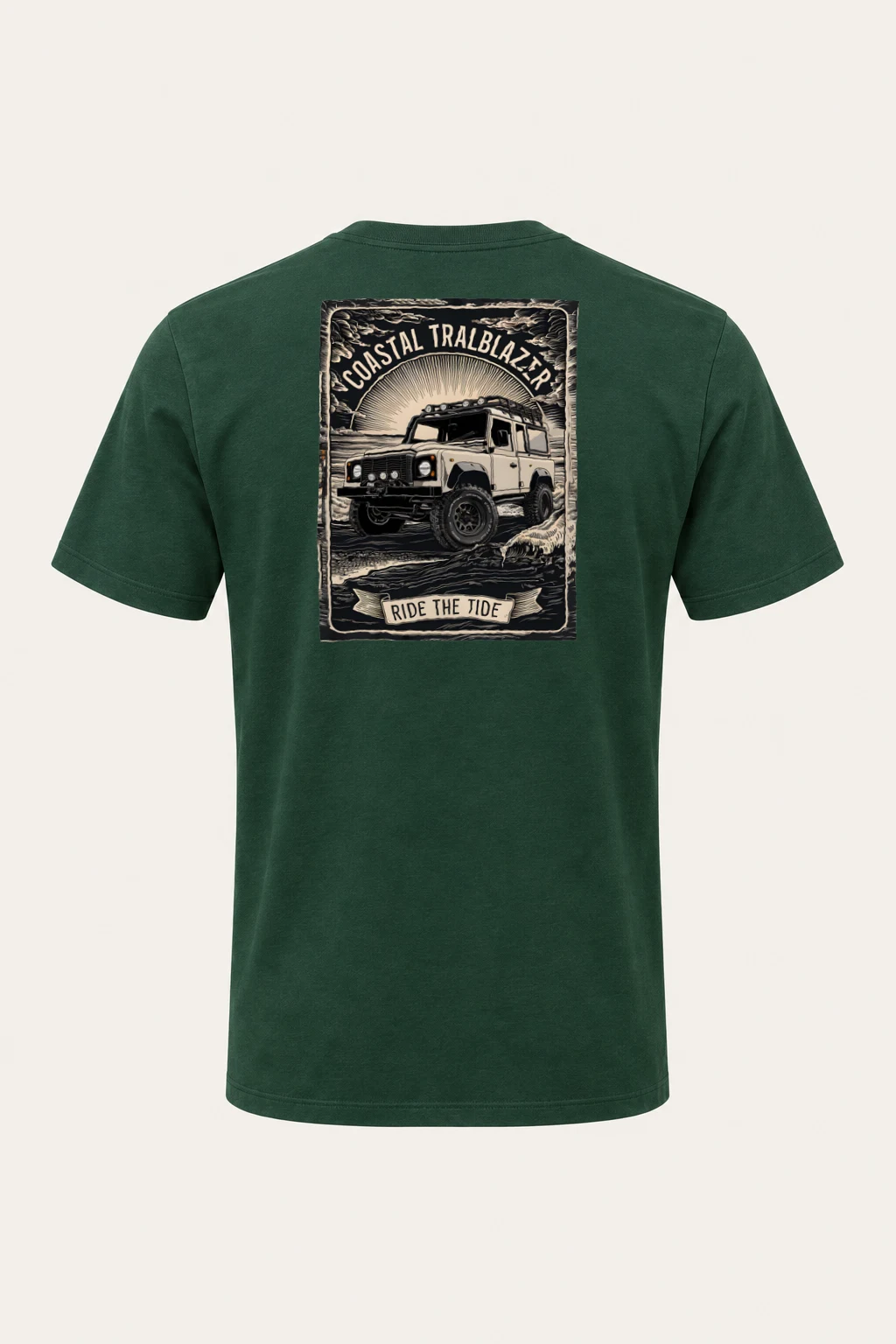 "Coastal Trailblazer" Heavyweight Unisex Crewneck T-shirt | Gildan 5000