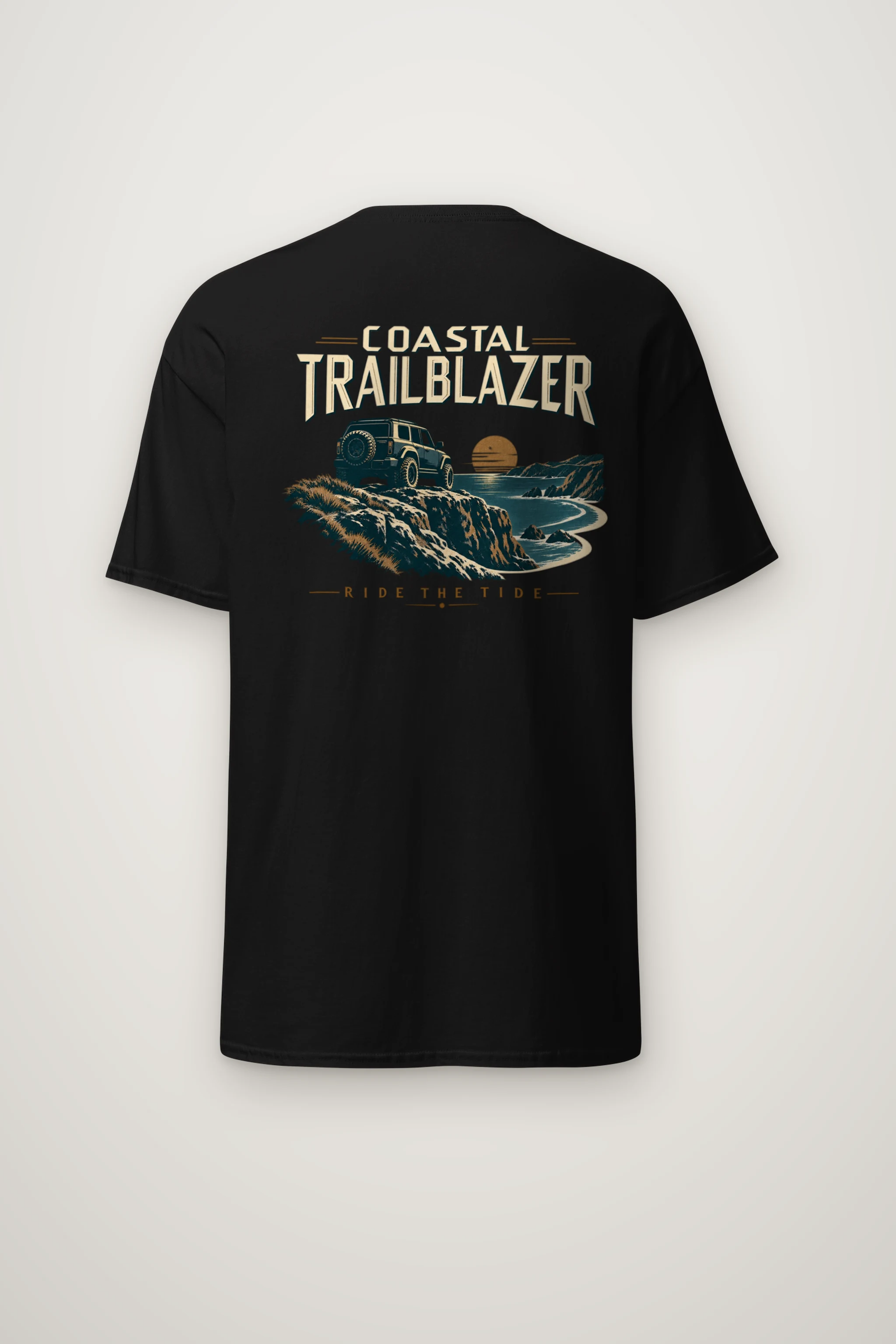 "Coastal Trailblazer" Heavyweight Unisex Crewneck T-shirt