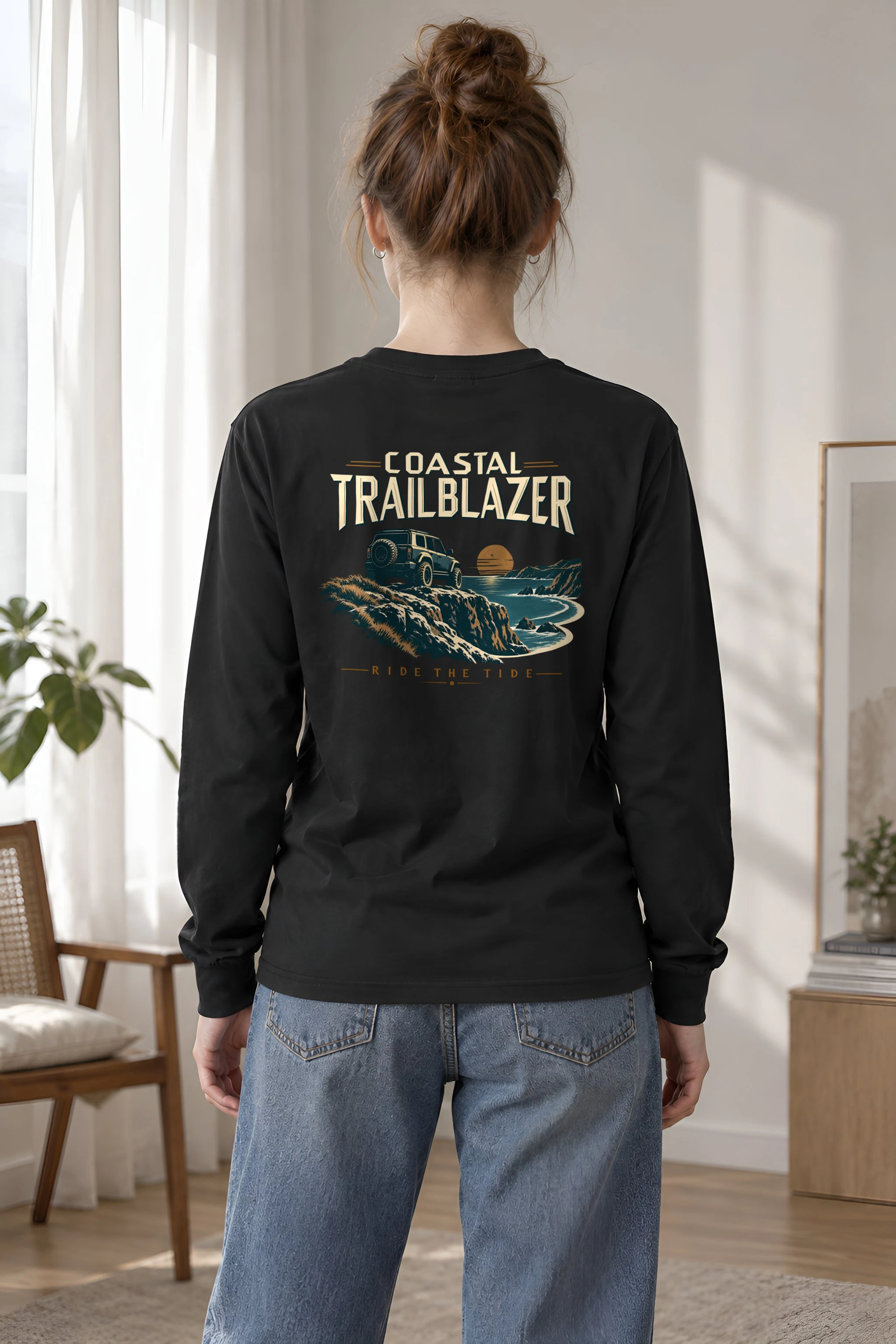 "Coastal Trailblazer" Unisex Longsleeve T-shirt
