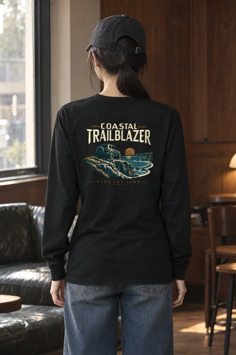 "Coastal Trailblazer" Unisex Longsleeve T-shirt