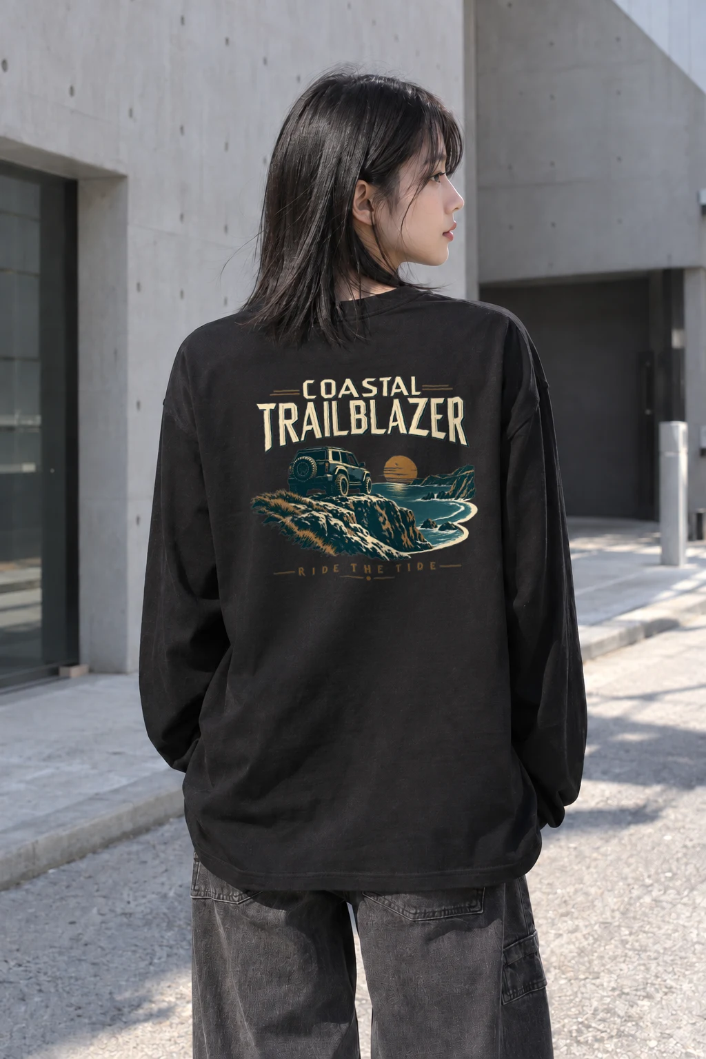 "Coastal Trailblazer" Unisex Longsleeve T-shirt | Gildan 2400