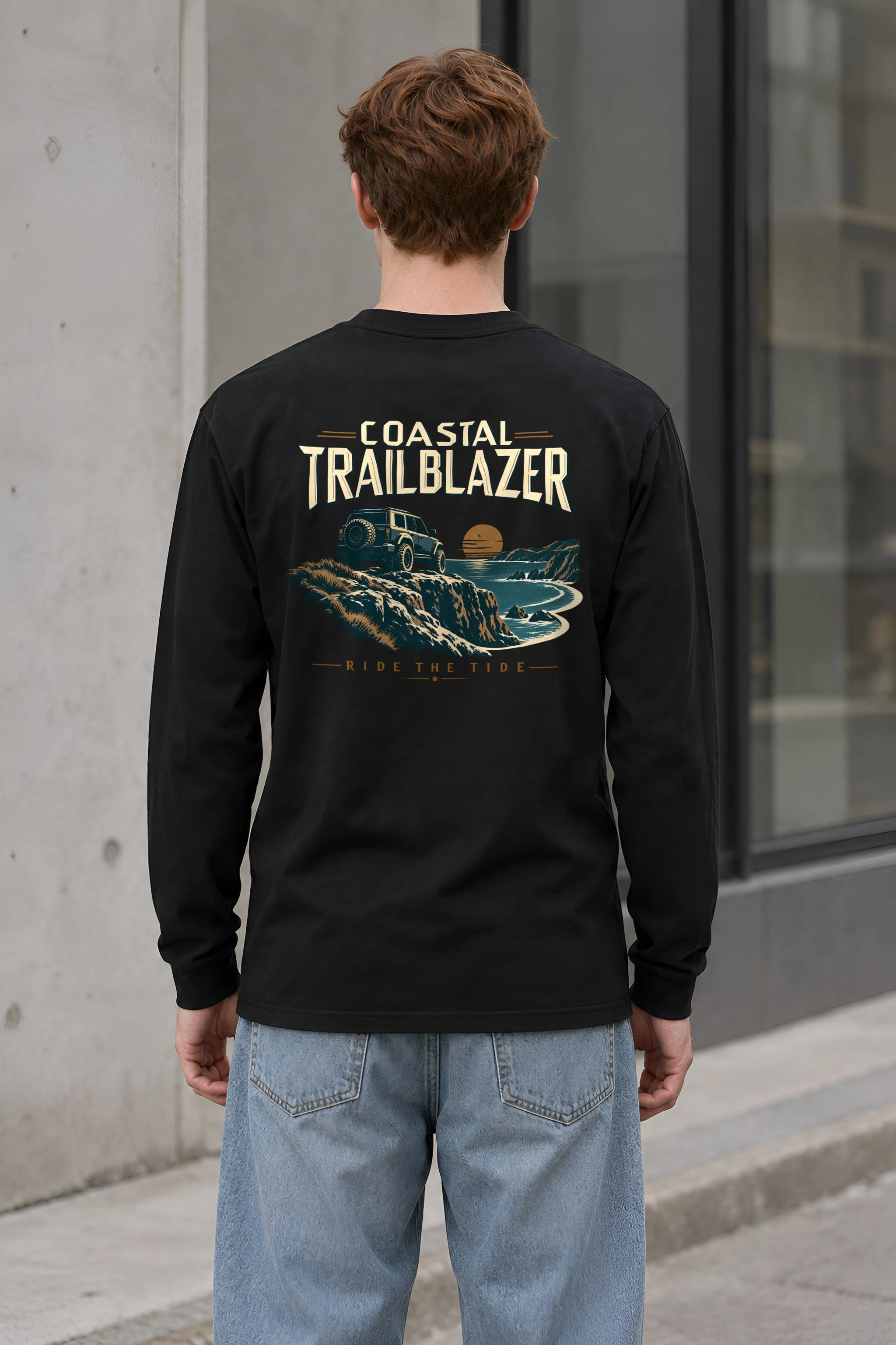 "Coastal Trailblazer" Unisex Longsleeve T-shirt
