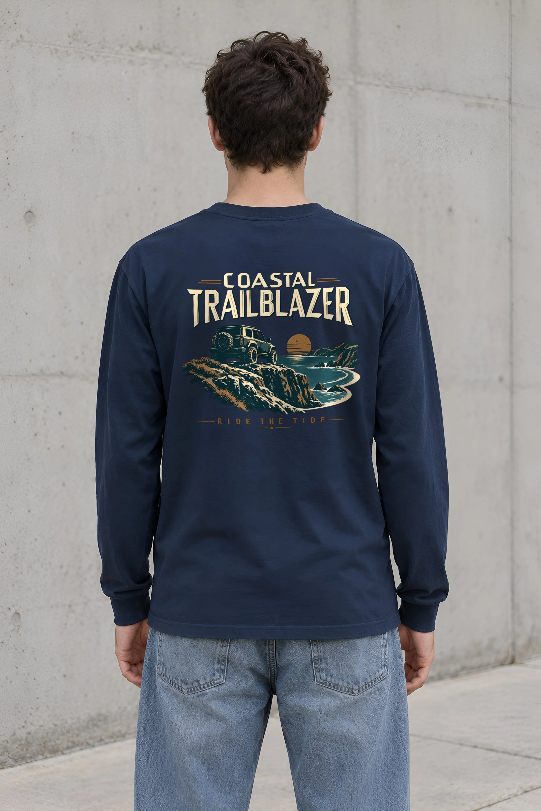 "Coastal Trailblazer" Unisex Longsleeve T-shirt