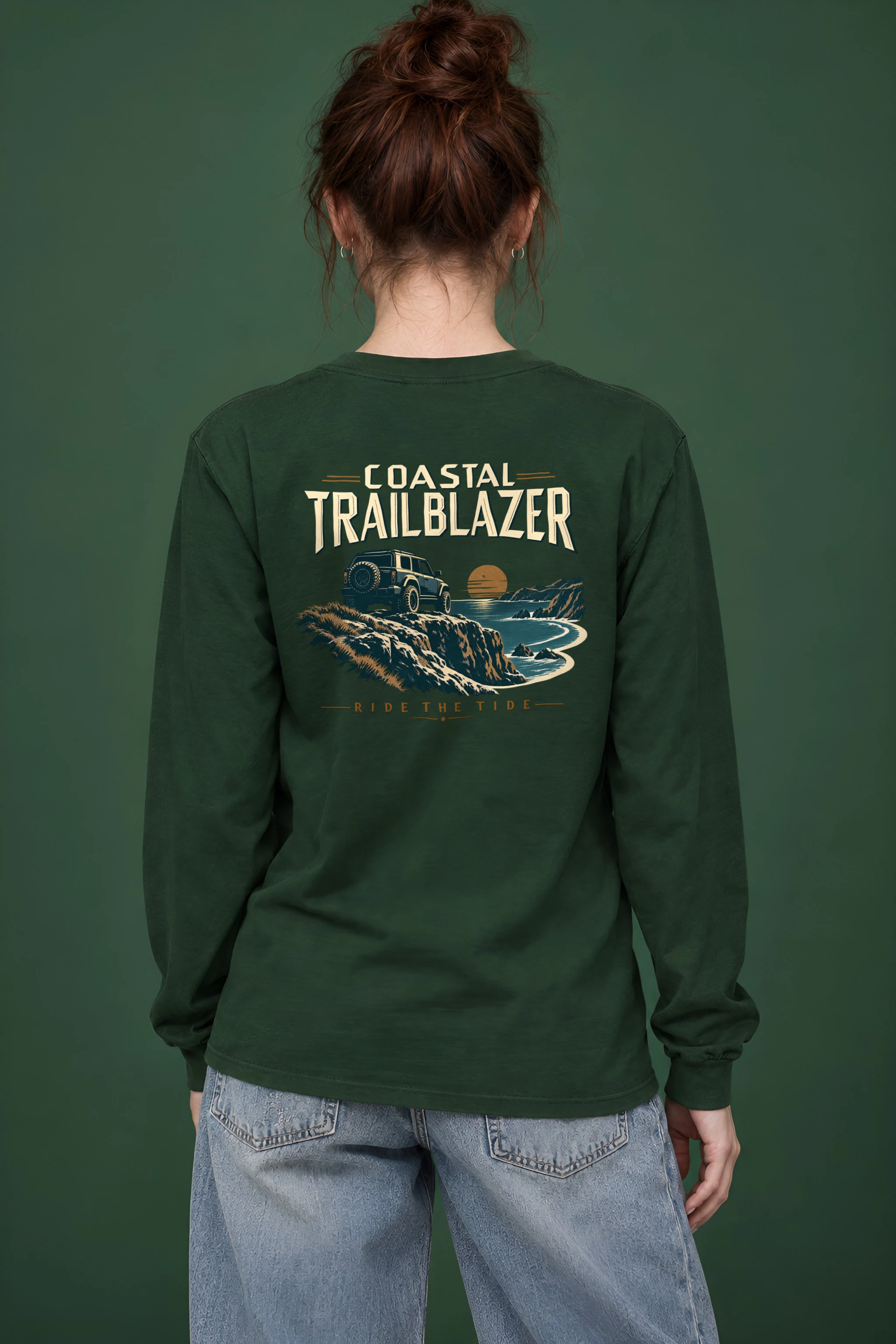 "Coastal Trailblazer" Unisex Longsleeve T-shirt
