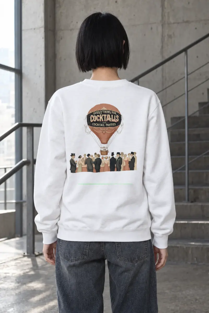 "Cocktail Party Balloon" Heavy Blend Unisex Crewneck Sweatshirt | Gildan 18000