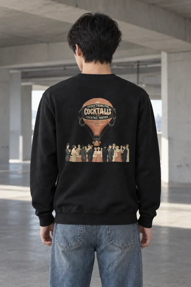 "Cocktail Party Balloon" Heavy Blend Unisex Crewneck Sweatshirt