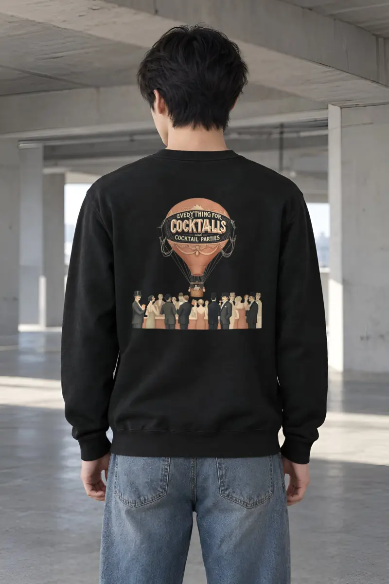 "Cocktail Party Balloon" Heavy Blend Unisex Crewneck Sweatshirt