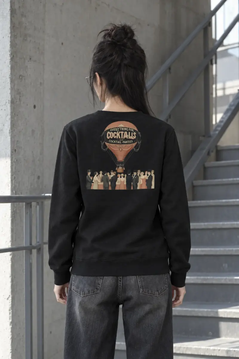 "Cocktail Party Balloon" Heavy Blend Unisex Crewneck Sweatshirt