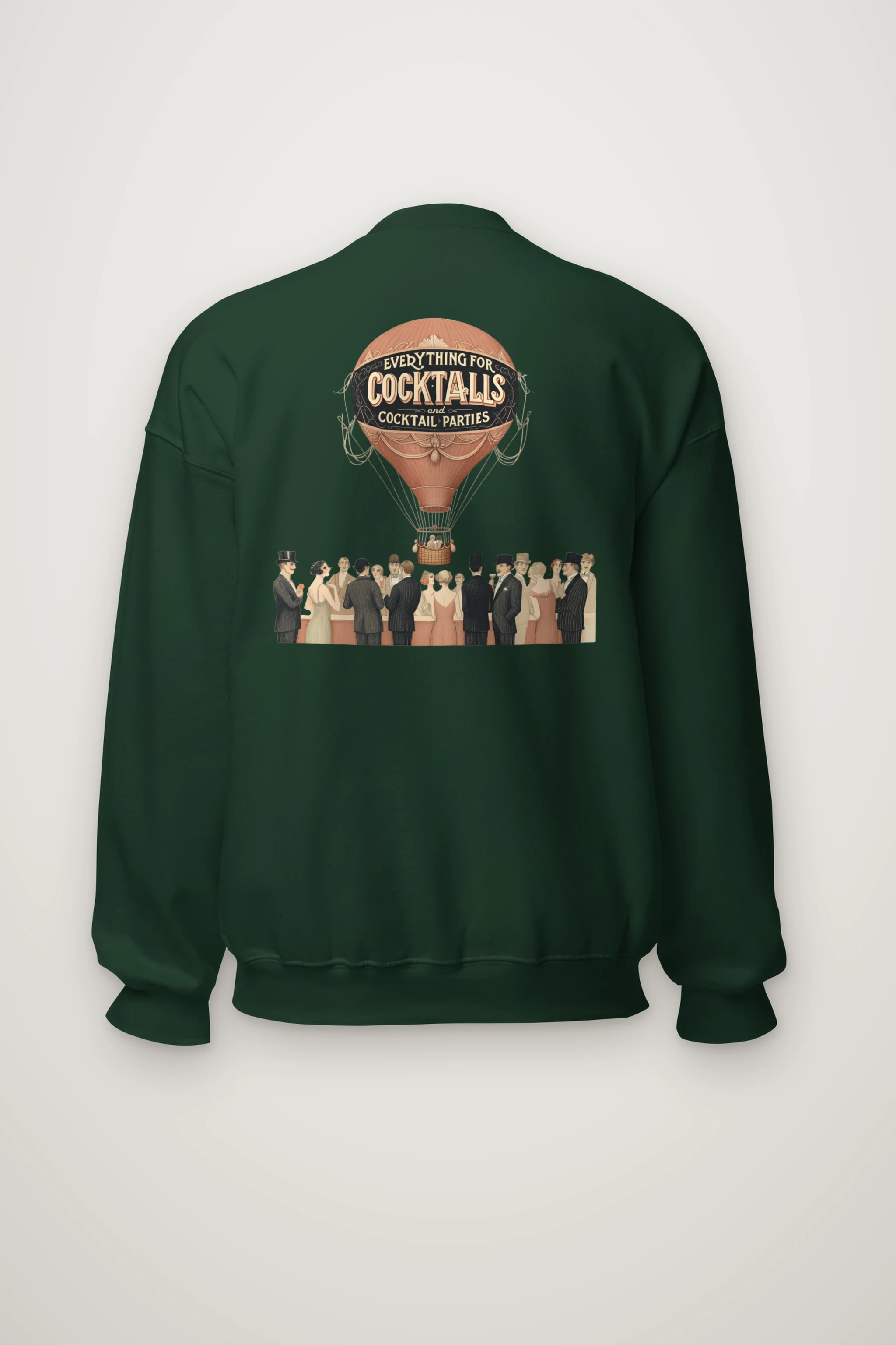 "Cocktail Party Balloon" Heavy Blend Unisex Crewneck Sweatshirt