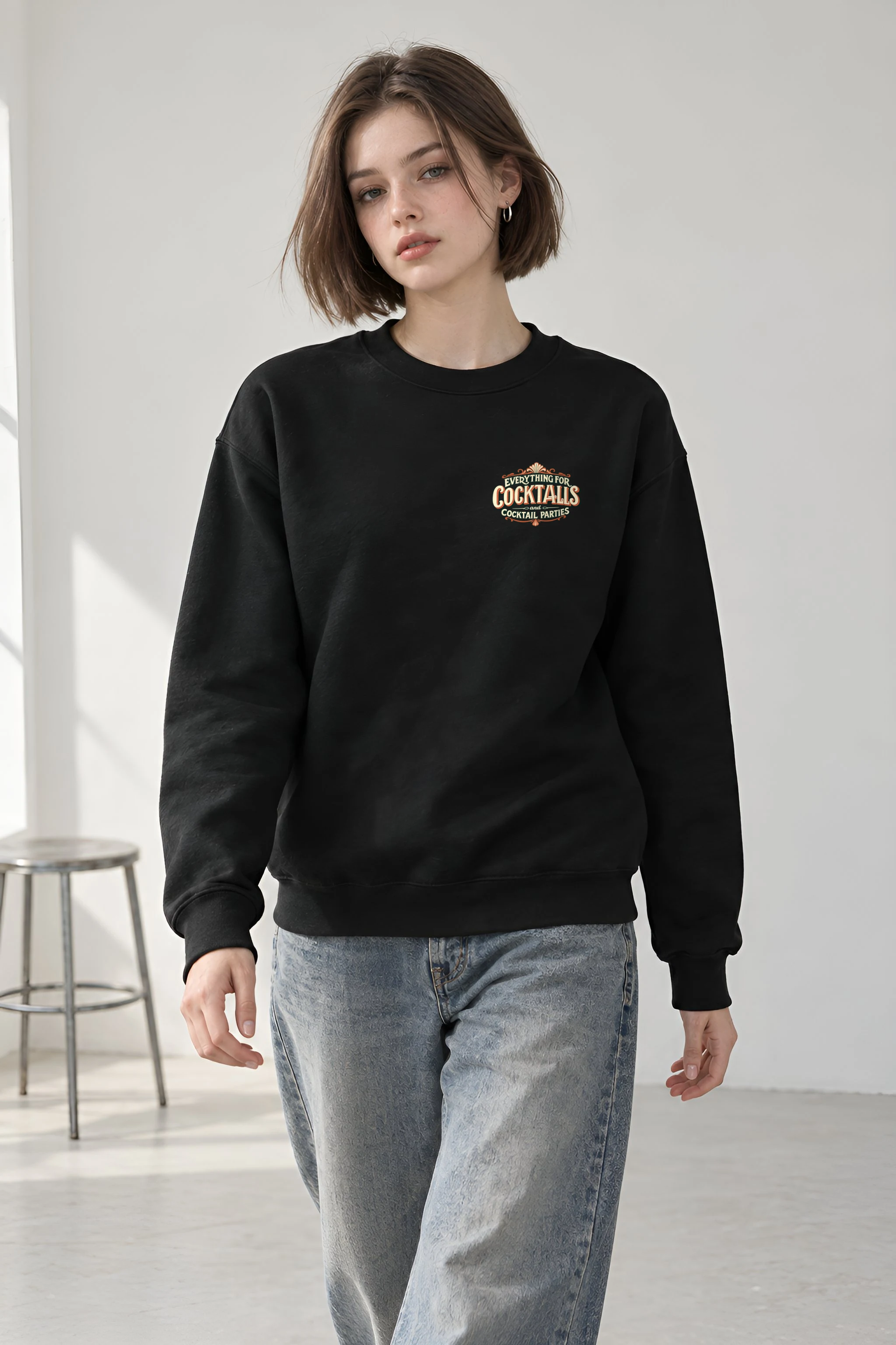 "Cocktail Party Balloon" Heavy Blend Unisex Crewneck Sweatshirt