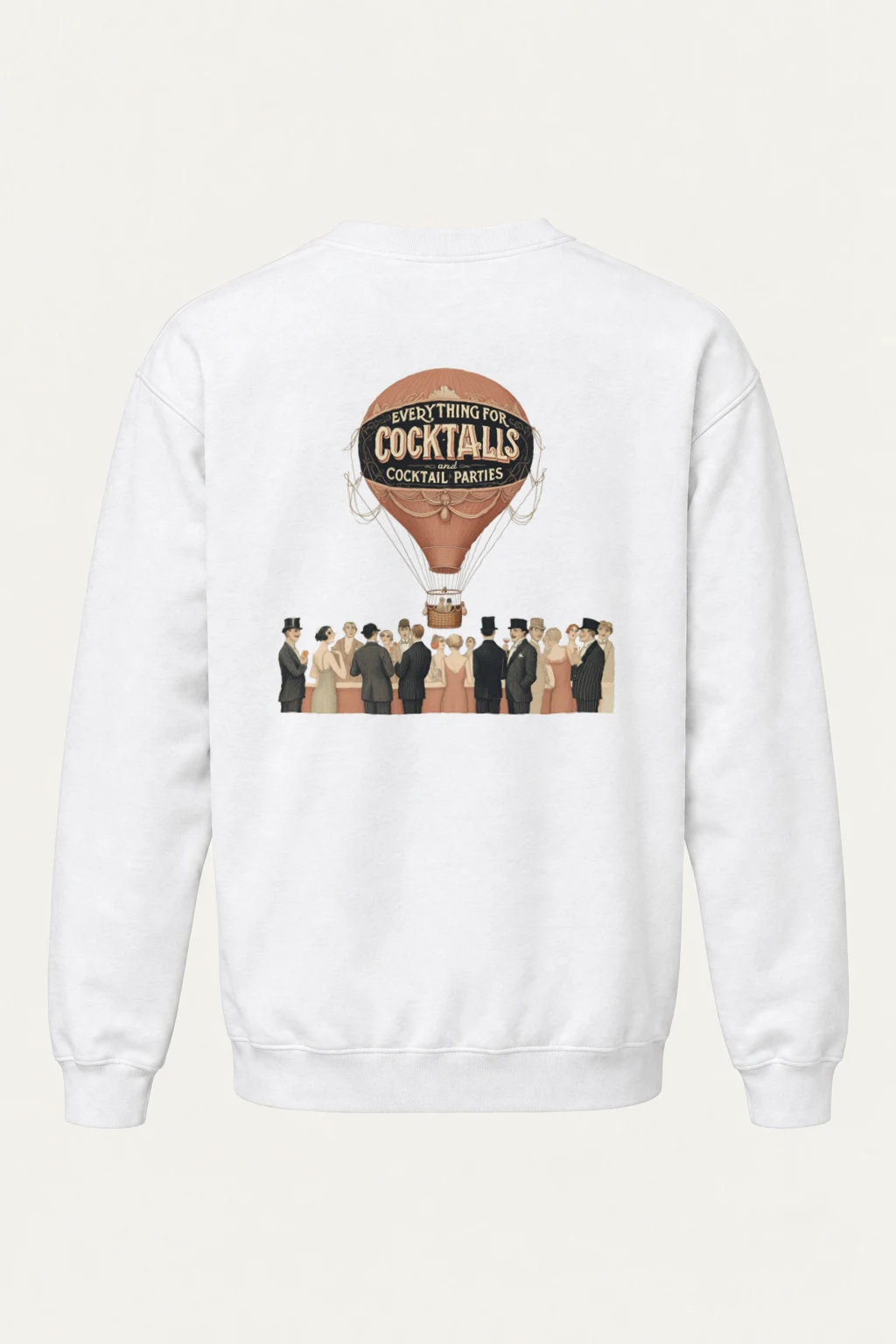 "Cocktail Party Balloon" Heavy Blend Unisex Crewneck Sweatshirt | Gildan 18000