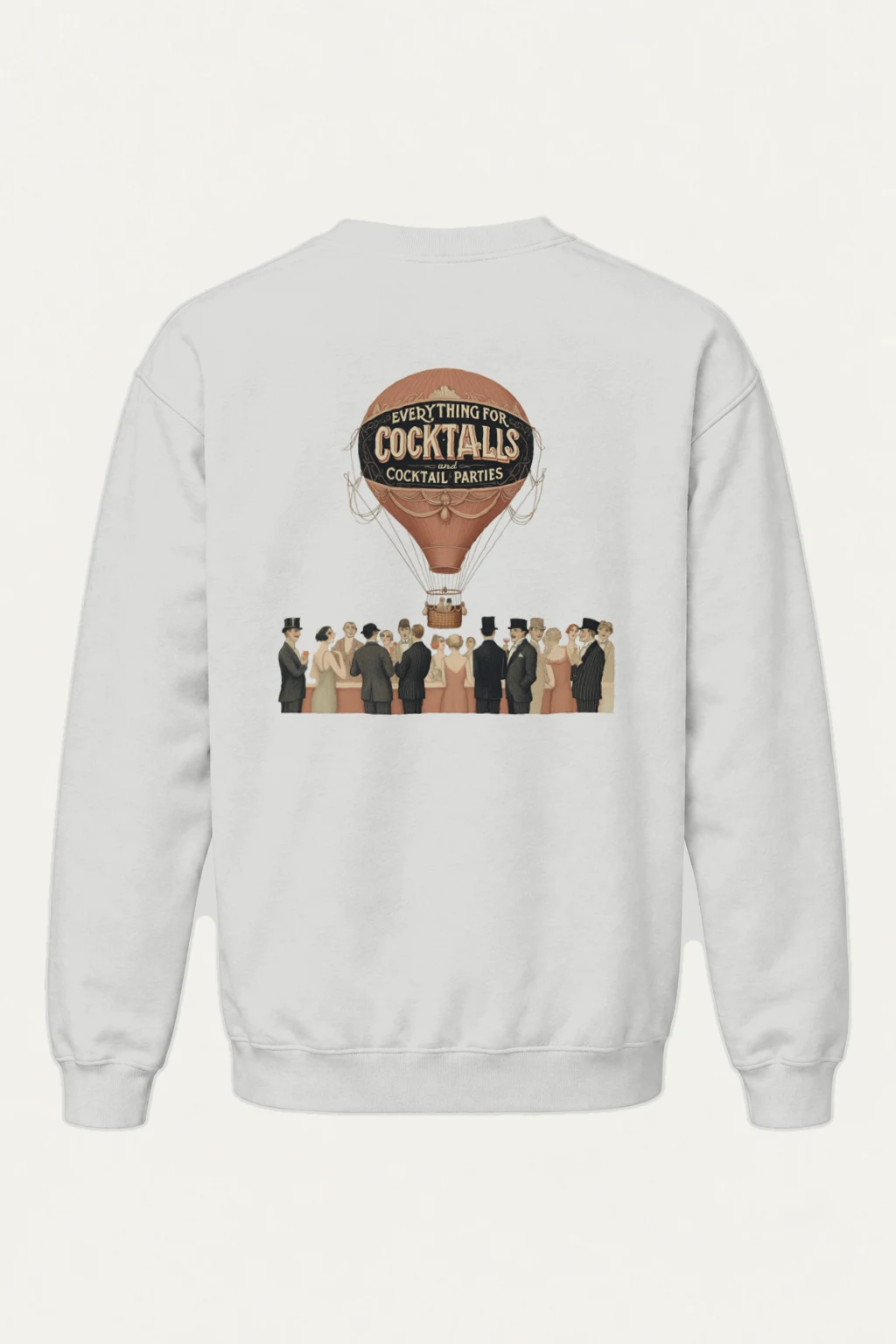"Cocktail Party Balloon" Heavy Blend Unisex Crewneck Sweatshirt | Gildan 18000