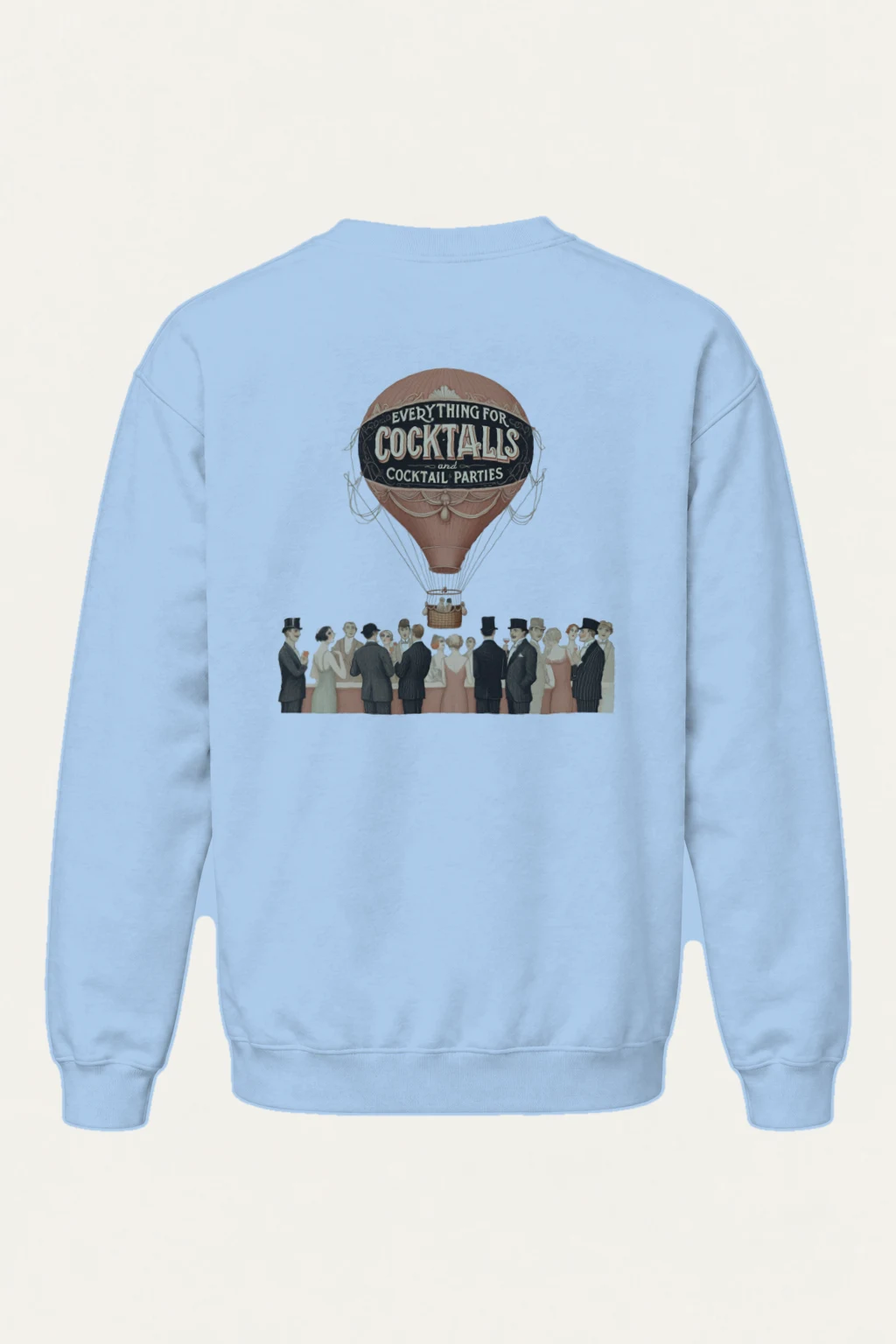 "Cocktail Party Balloon" Heavy Blend Unisex Crewneck Sweatshirt | Gildan 18000