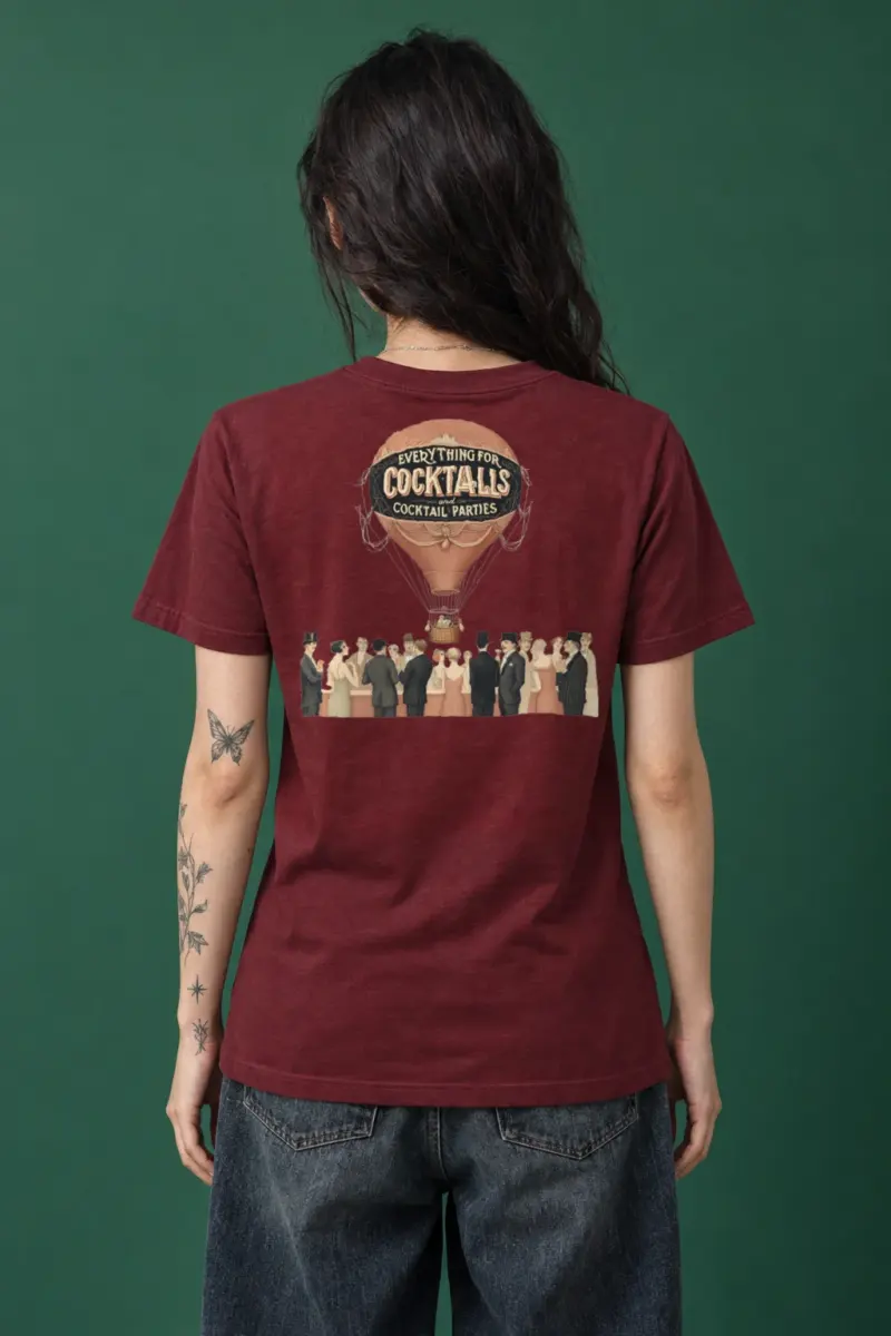"Cocktail Party Balloon" Heavyweight Unisex Crewneck T-shirt