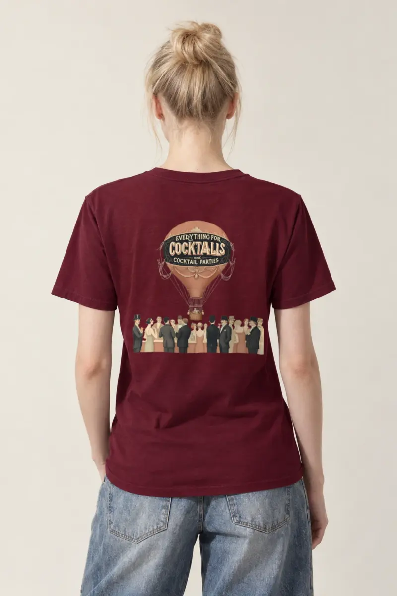 "Cocktail Party Balloon" Heavyweight Unisex Crewneck T-shirt