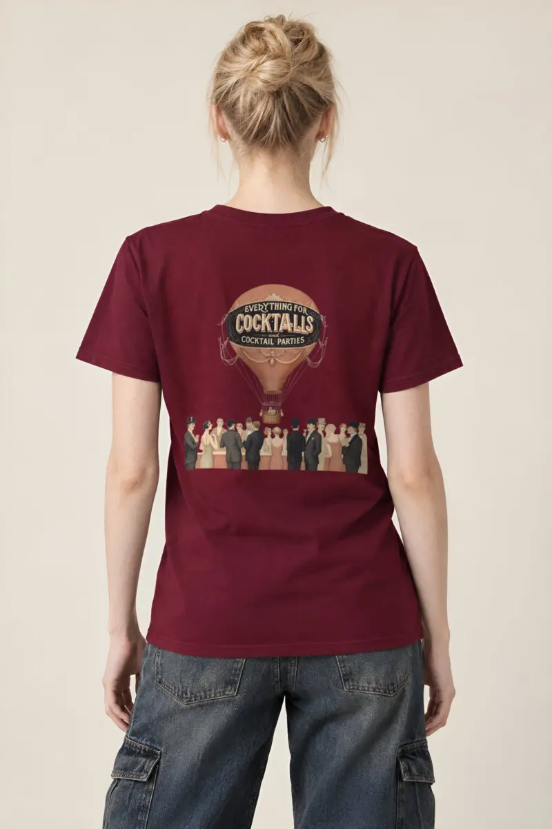 "Cocktail Party Balloon" Heavyweight Unisex Crewneck T-shirt