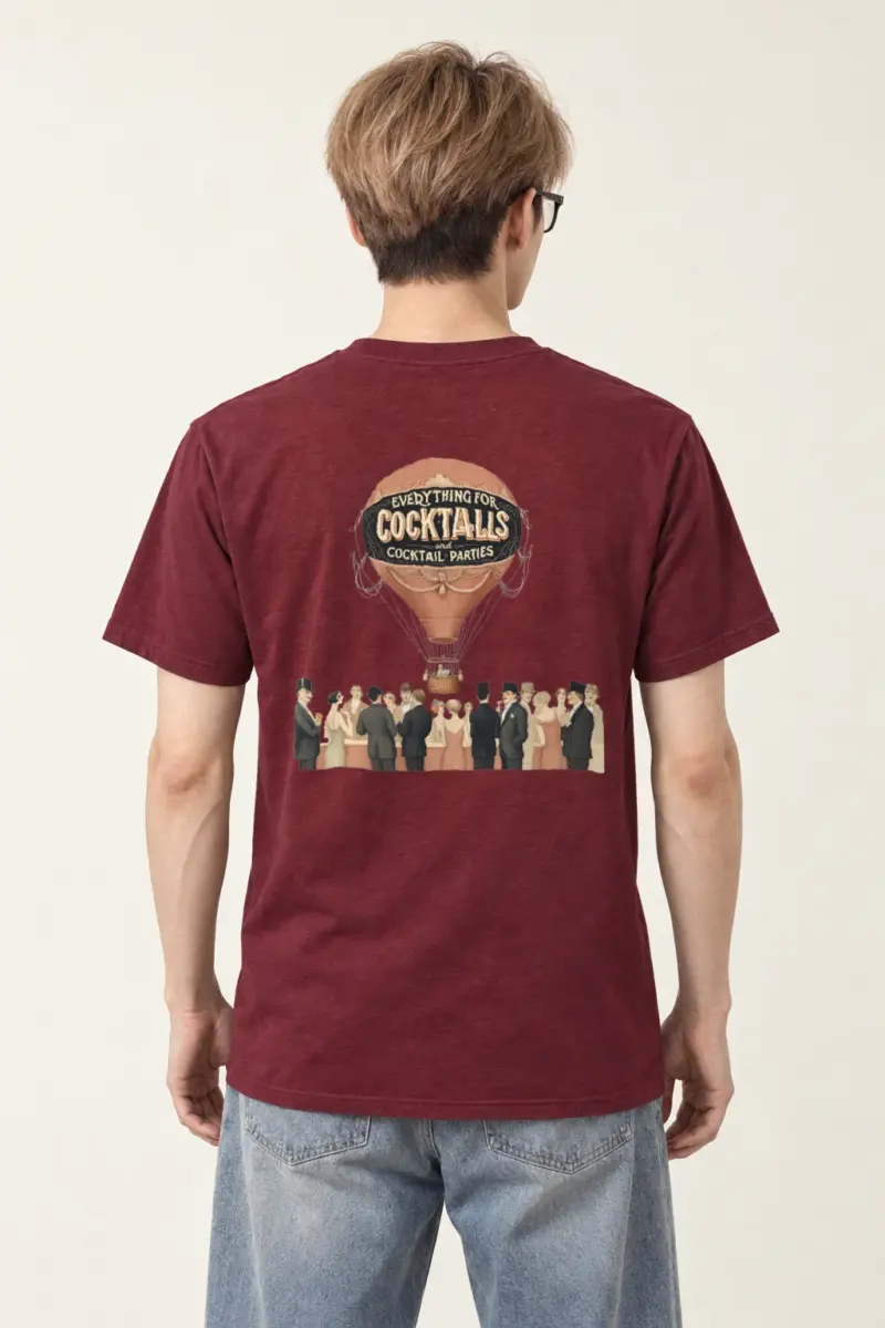 "Cocktail Party Balloon" Heavyweight Unisex Crewneck T-shirt
