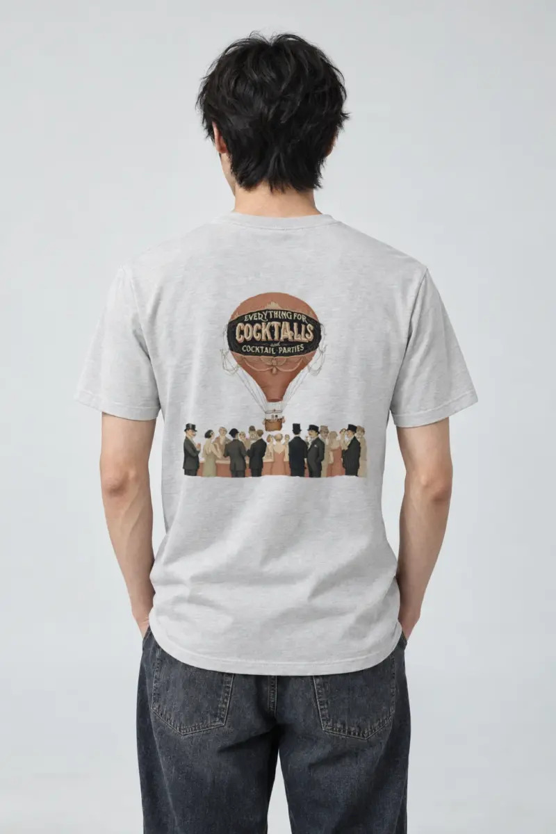 "Cocktail Party Balloon" Heavyweight Unisex Crewneck T-shirt | Gildan 5000
