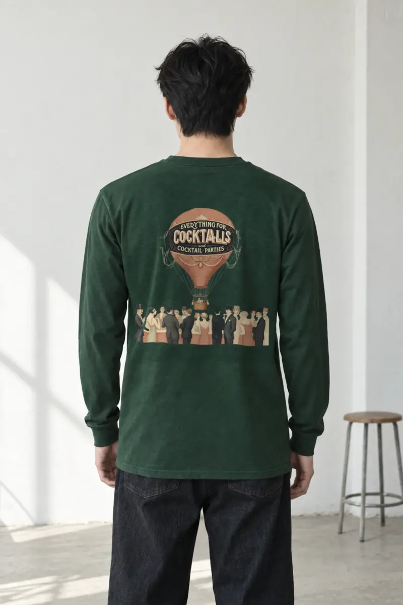 "Cocktail Party Balloon" Unisex Longsleeve T-shirt