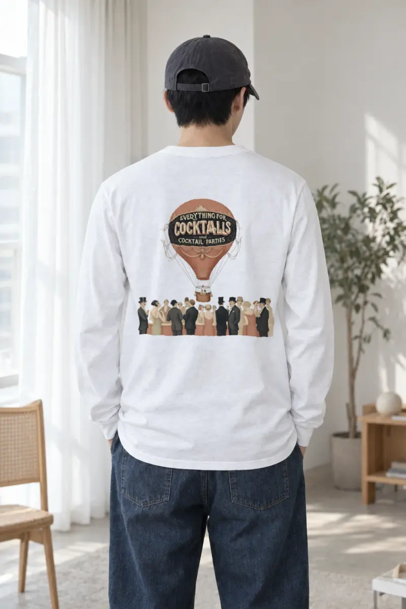 "Cocktail Party Balloon" Unisex Longsleeve T-shirt | Gildan 2400