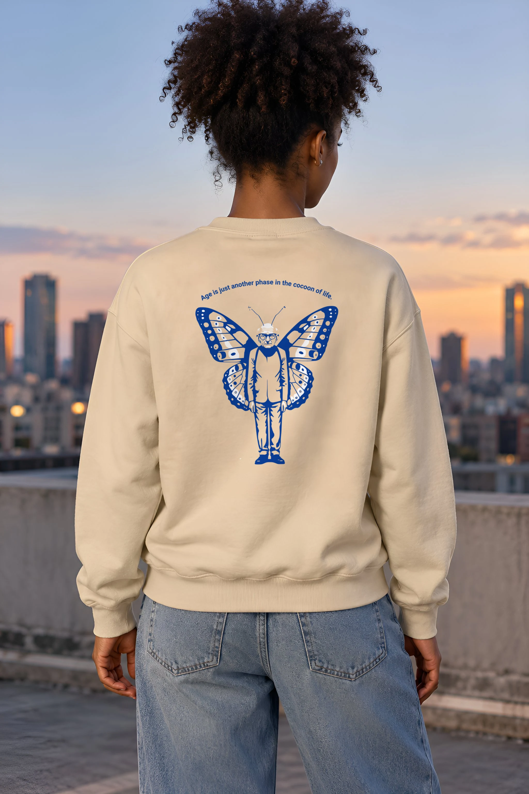 "Cocoon Of Life" 1 Crewneck Sweatshirt