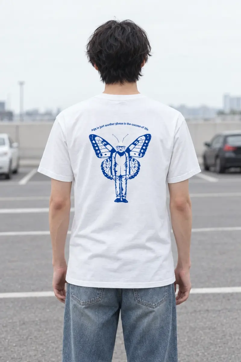 "Cocoon Of Life" Heavyweight Unisex Crewneck T-shirt