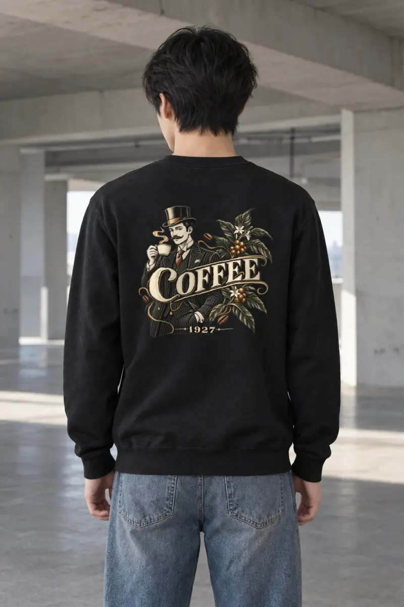 "Coffee 1927" Heavy Blend Unisex Crewneck Sweatshirt