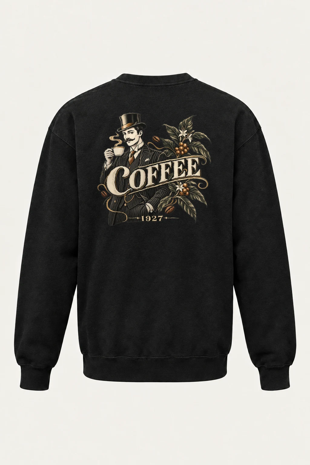 "Coffee 1927" Heavy Blend Unisex Crewneck Sweatshirt | Gildan 18000