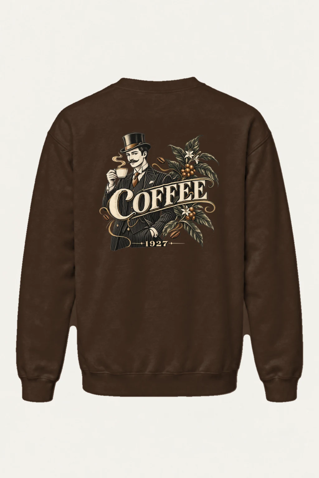 "Coffee 1927" Heavy Blend Unisex Crewneck Sweatshirt | Gildan 18000