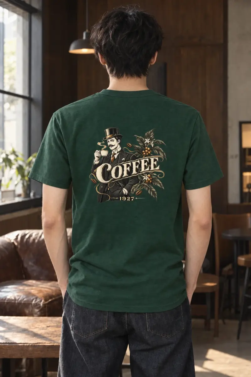 "Coffee 1927" Heavyweight Unisex Crewneck T-shirt