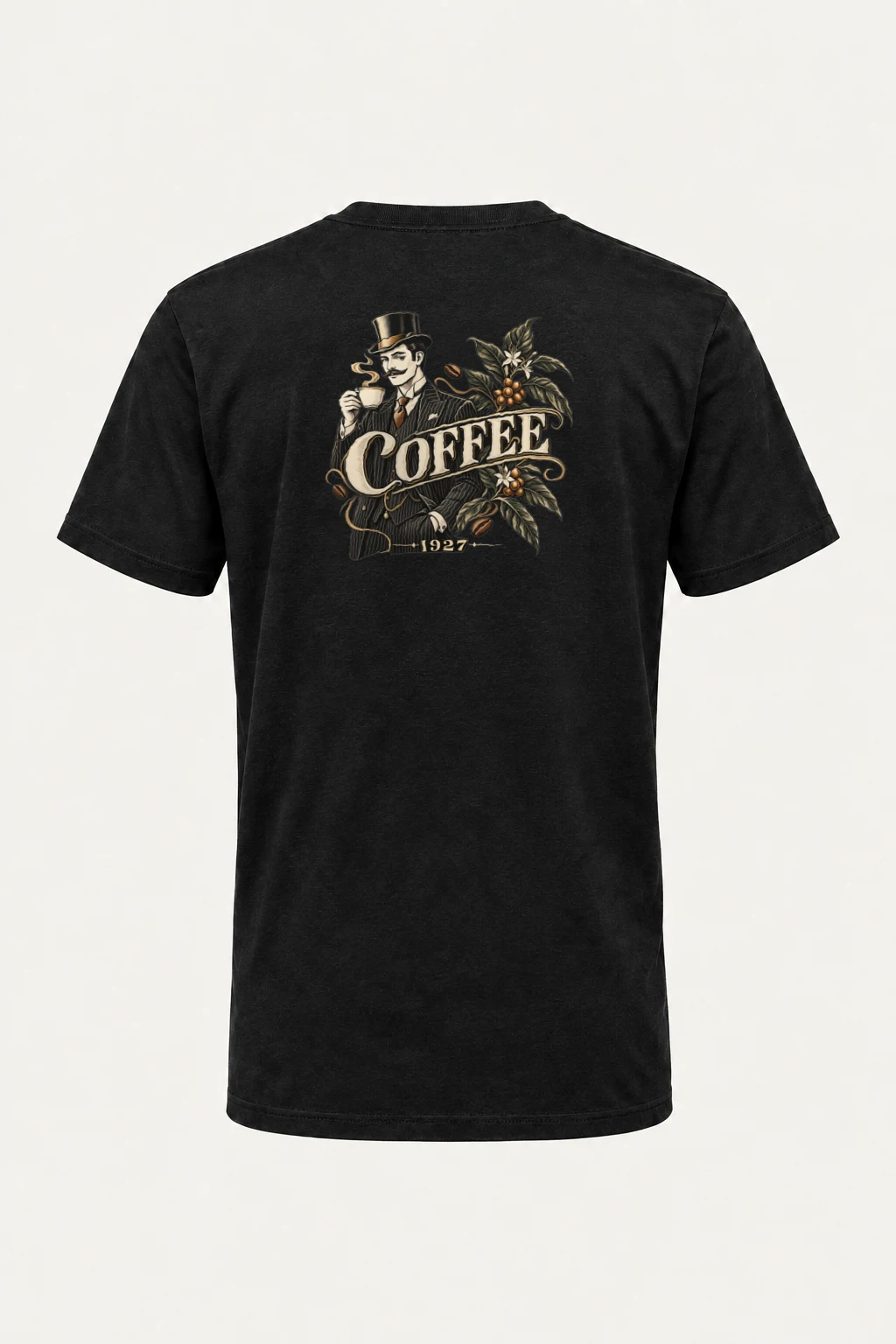 "Coffee 1927" Heavyweight Unisex Crewneck T-shirt | Gildan 5000
