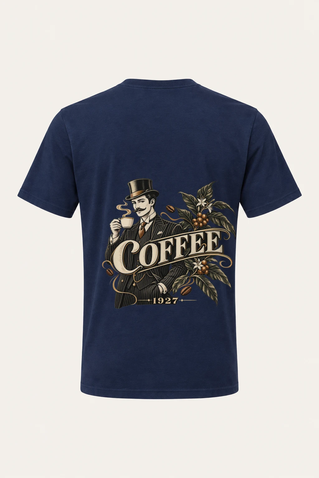 "Coffee 1927" Heavyweight Unisex Crewneck T-shirt | Gildan 5000
