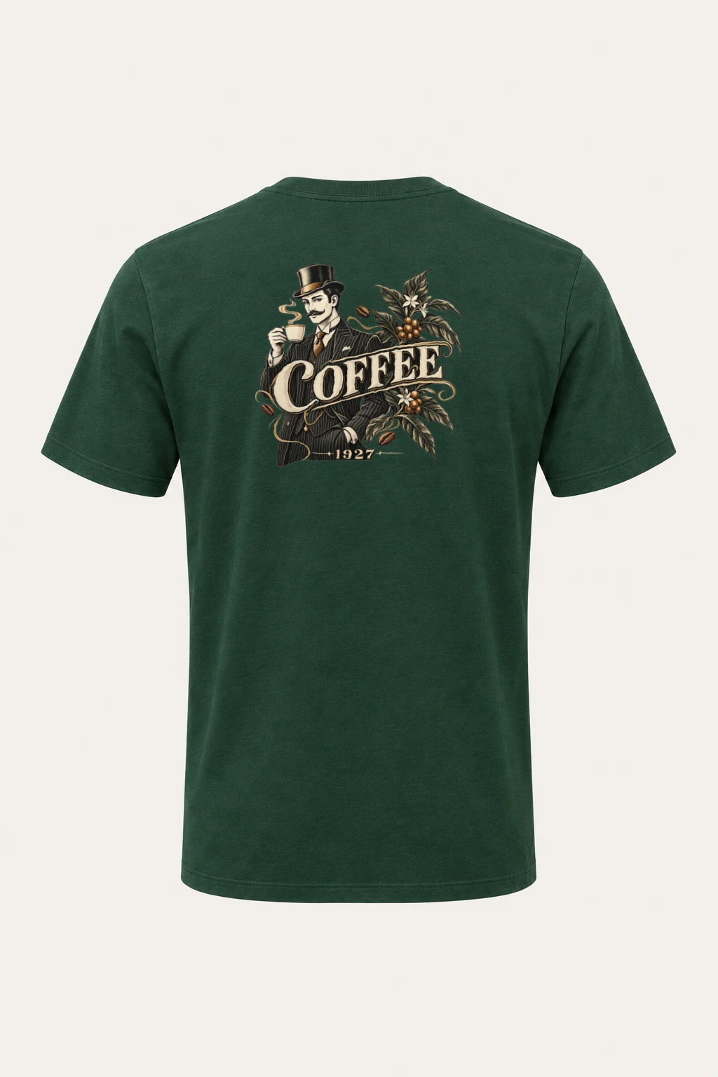 "Coffee 1927" Heavyweight Unisex Crewneck T-shirt | Gildan 5000