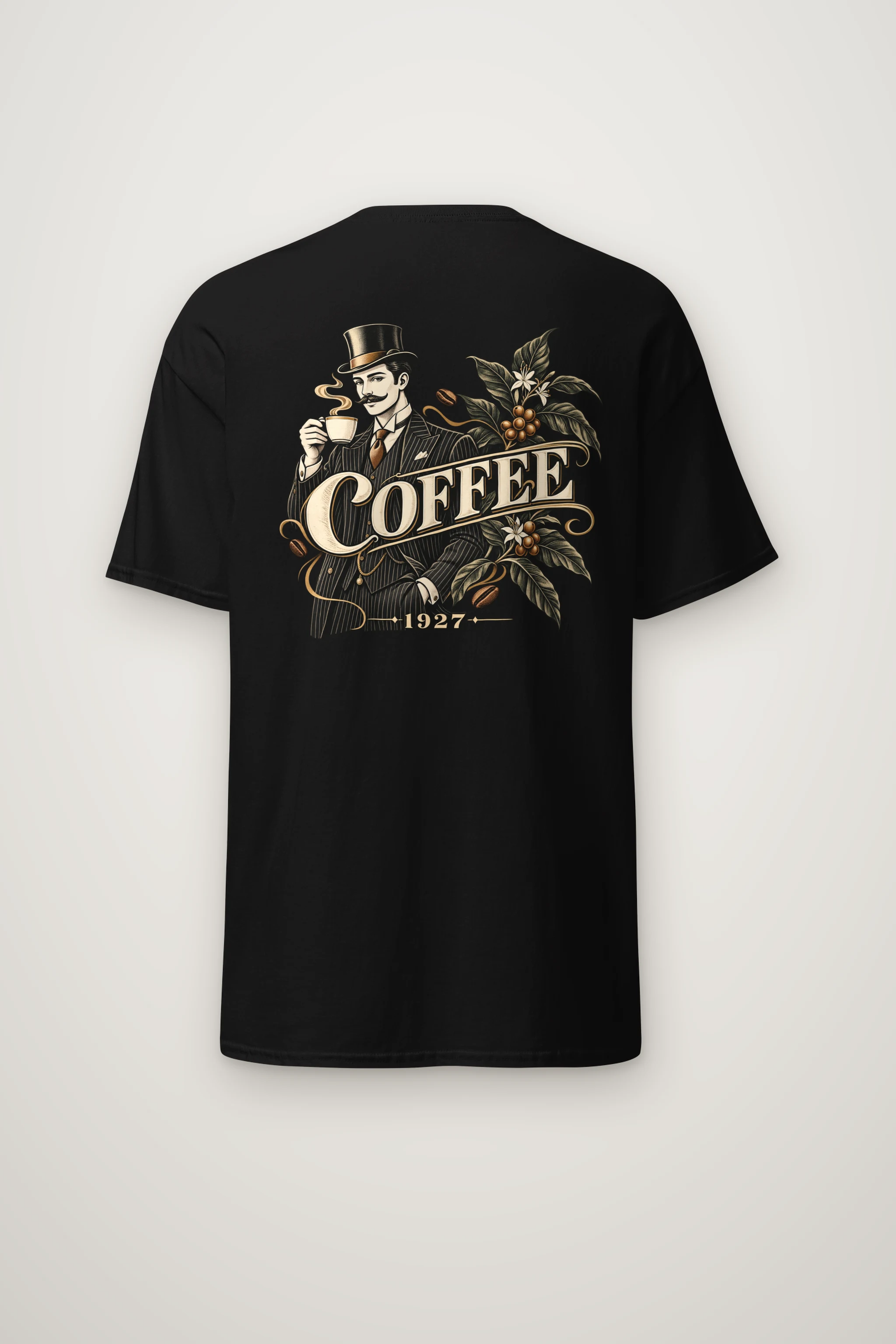 "Coffee 1927" Heavyweight Unisex Crewneck T-shirt