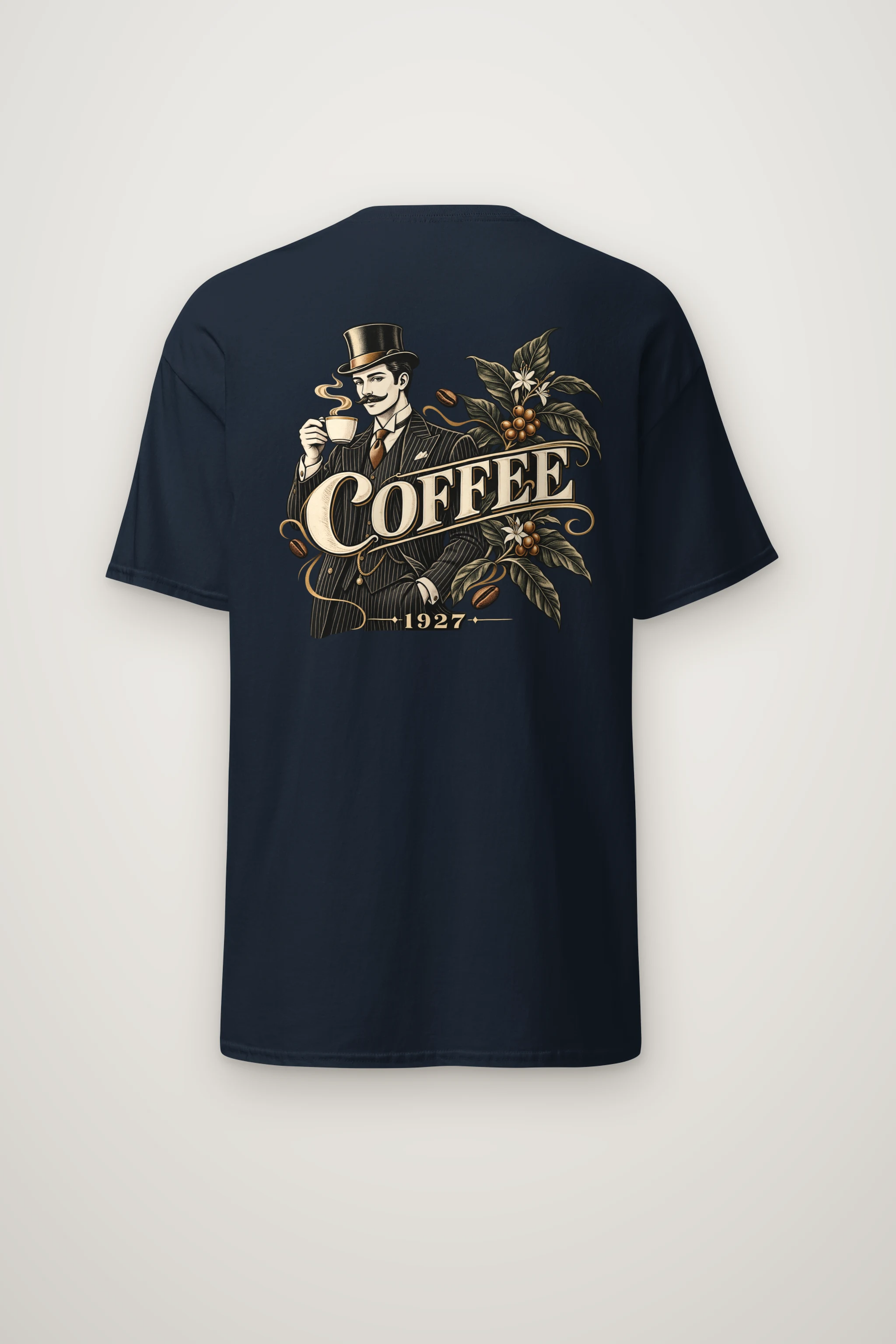 "Coffee 1927" Heavyweight Unisex Crewneck T-shirt