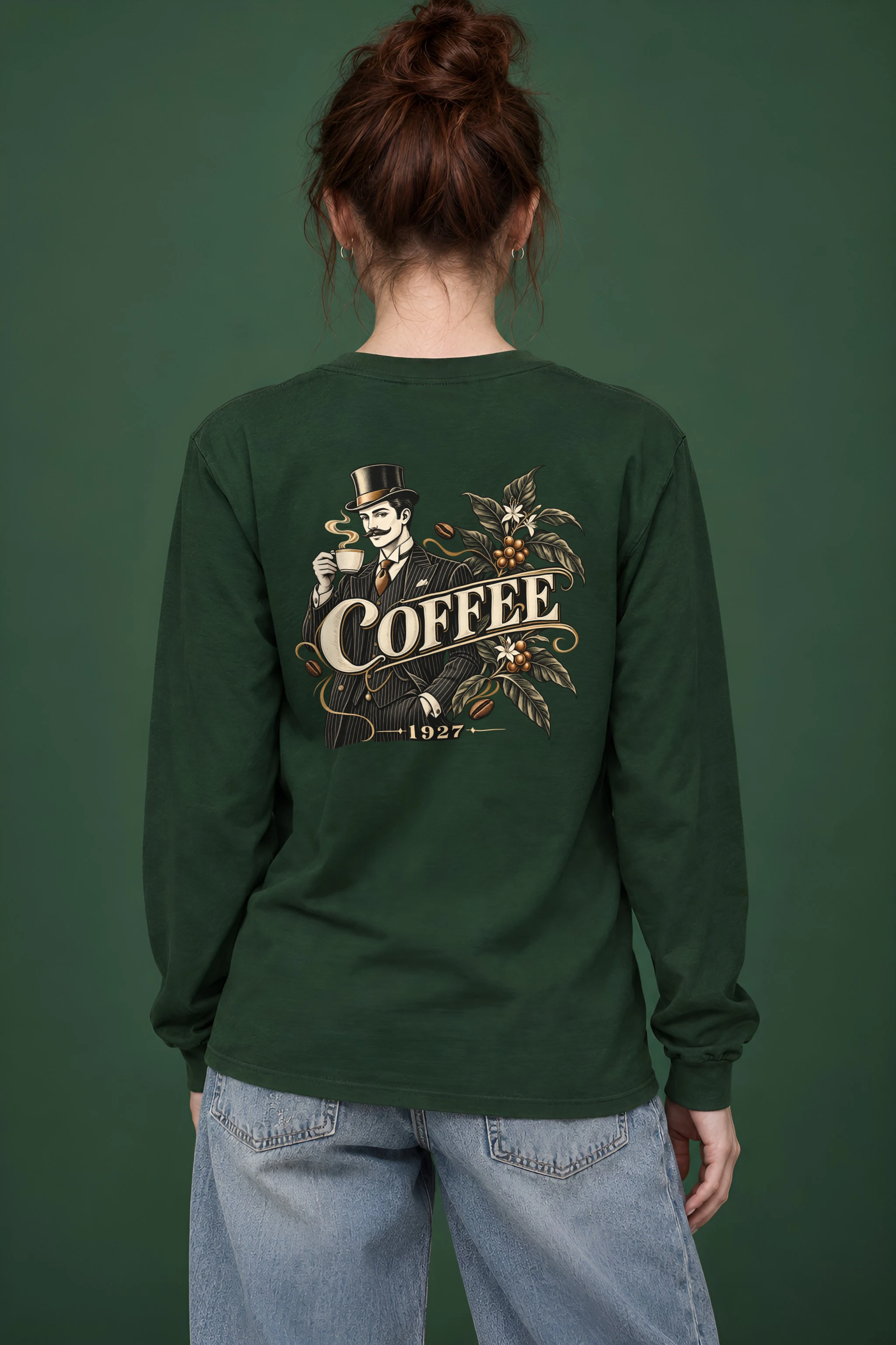 "Coffee 1927" Unisex Longsleeve T-shirt
