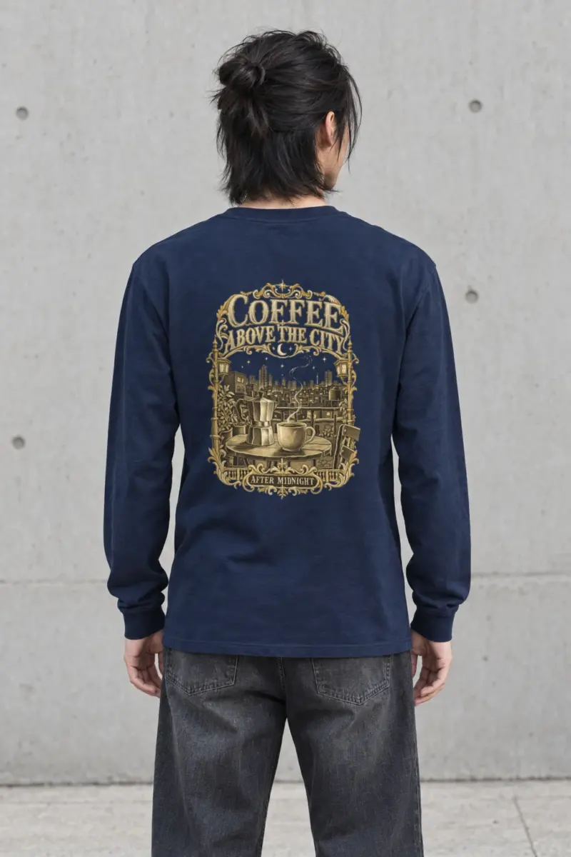 “Coffee Above the City” Unisex Longsleeve T-shirt