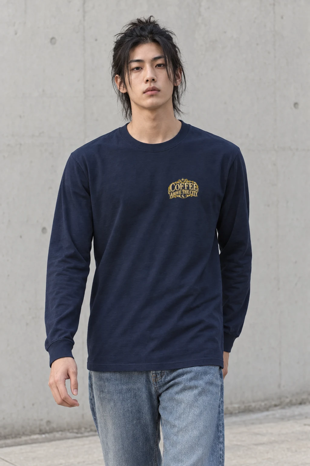 "Coffee Above the City" Unisex Longsleeve T-shirt