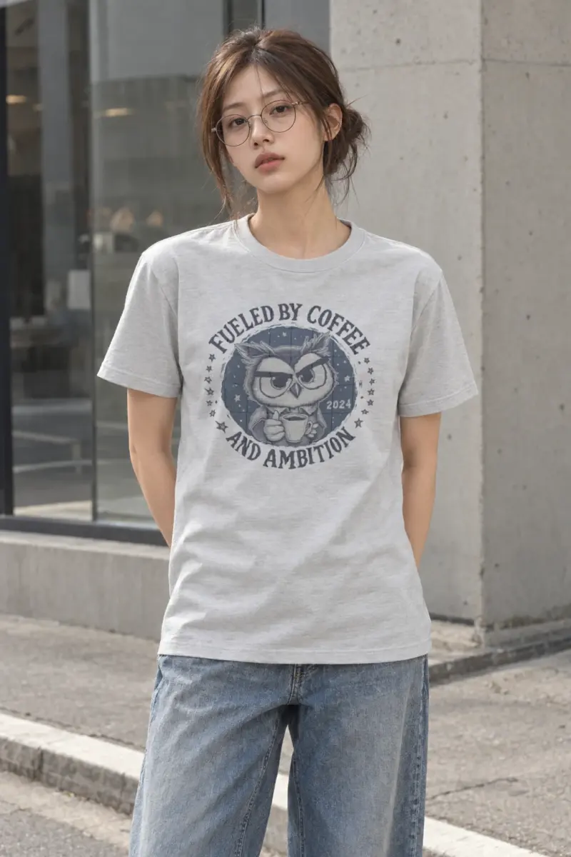 "Coffee And Ambition" Heavyweight Unisex Crewneck T-shirt