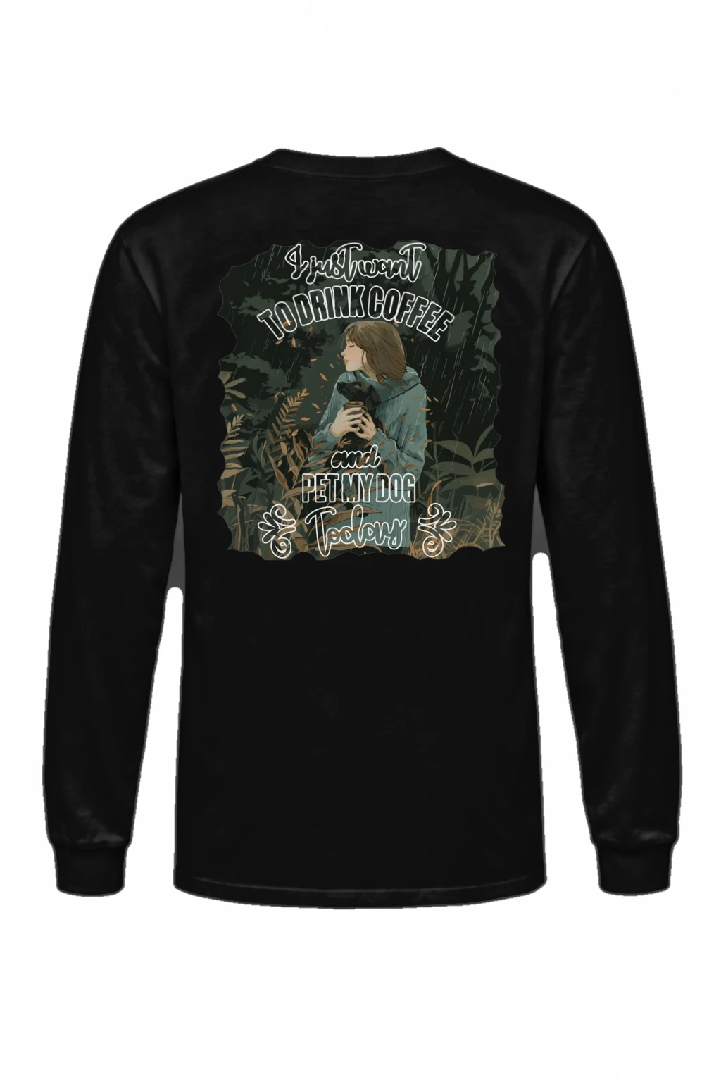 "Coffee And Cat" Unisex Longsleeve T-shirt | Gildan 2400