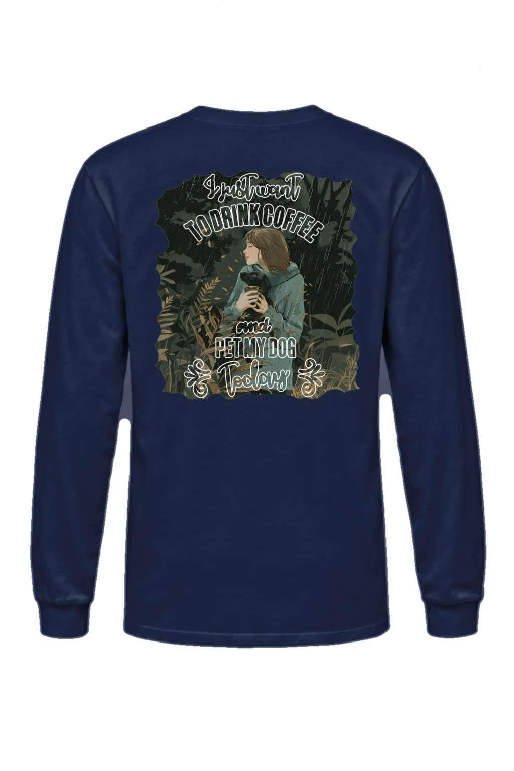 "Coffee And Cat" Unisex Longsleeve T-shirt | Gildan 2400