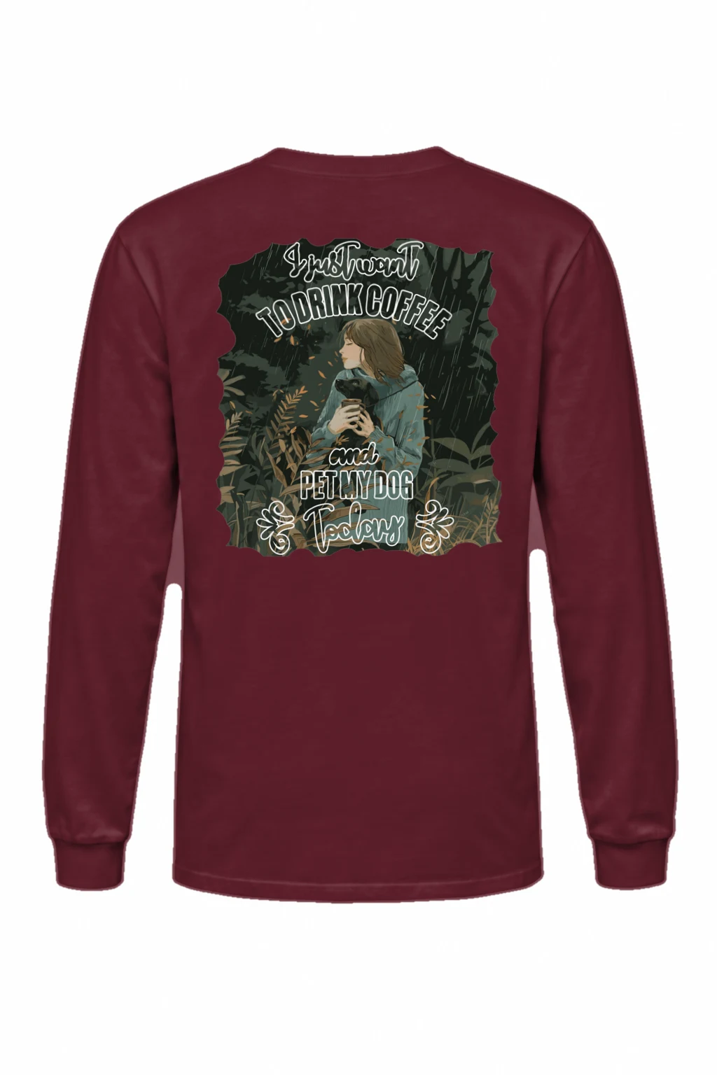 "Coffee And Cat" Unisex Longsleeve T-shirt | Gildan 2400