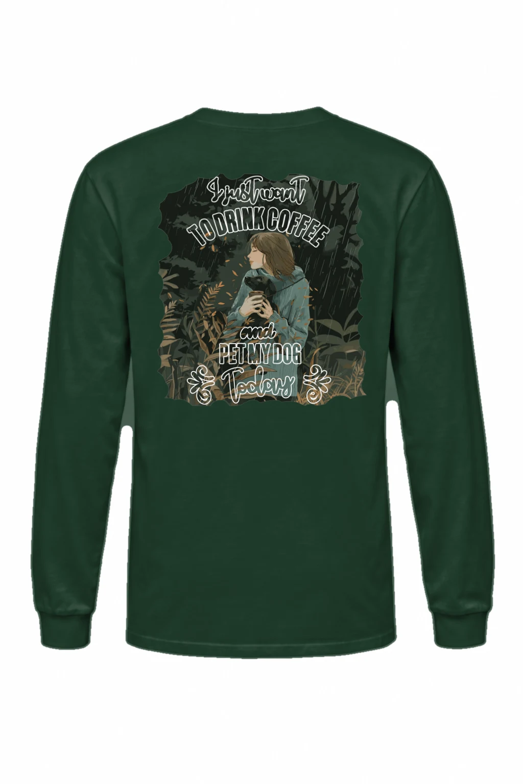 "Coffee And Cat" Unisex Longsleeve T-shirt | Gildan 2400