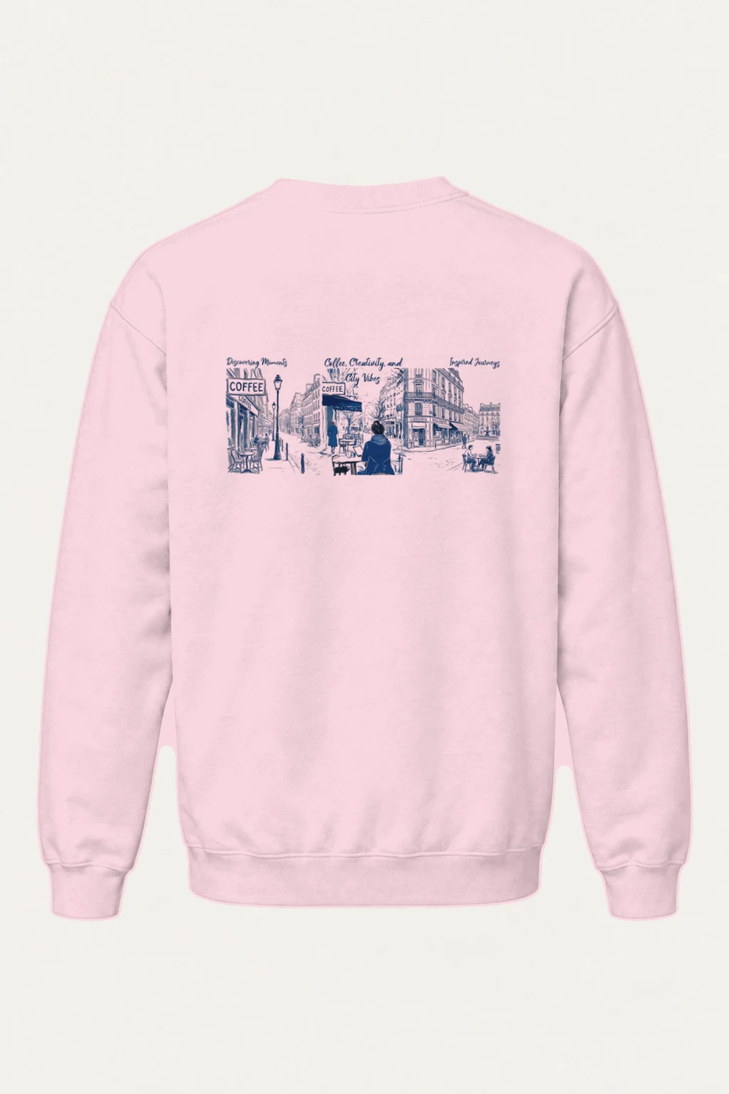 "Coffee And City Vibes" Heavy Blend Unisex Crewneck Sweatshirt | Gildan 18000