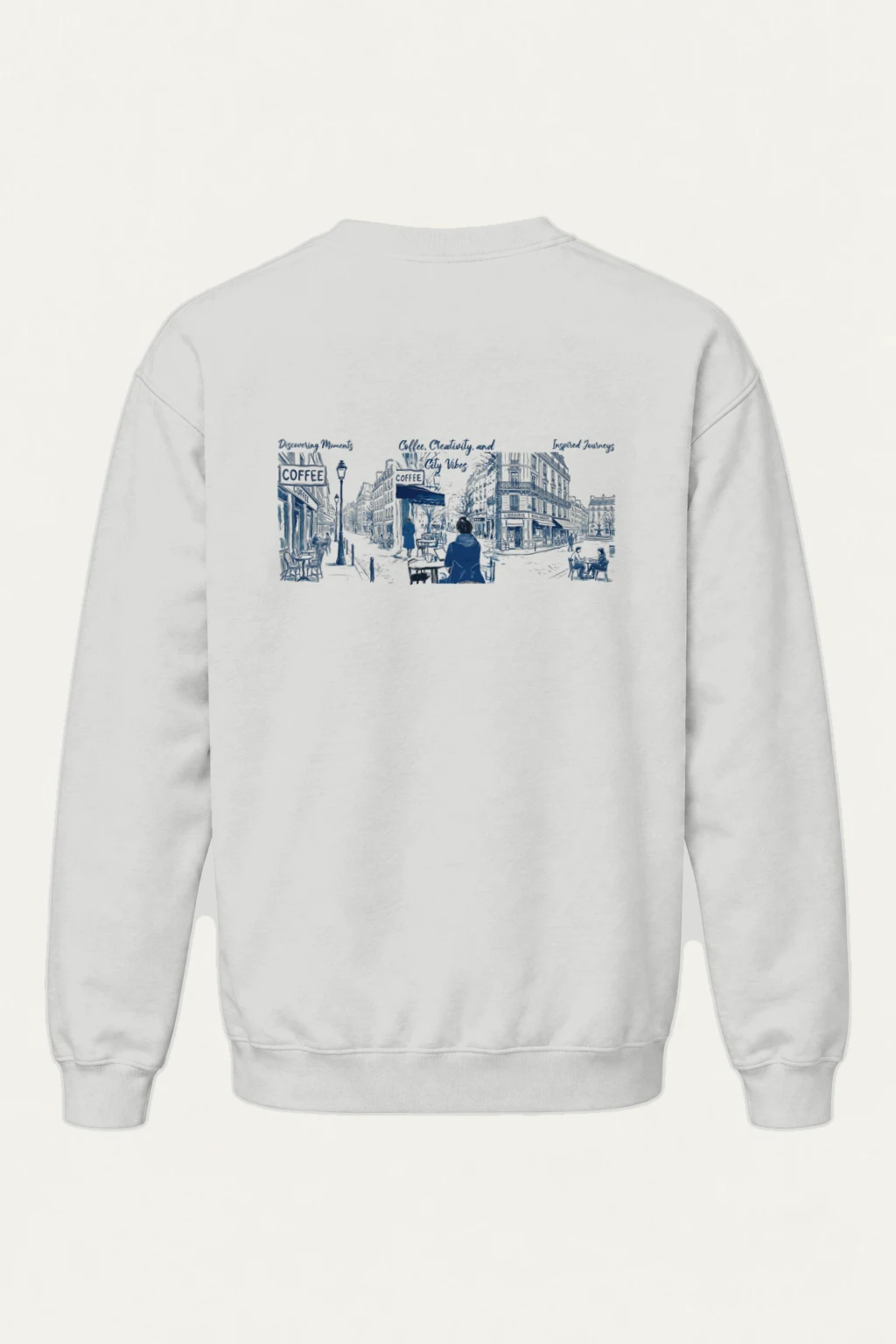 "Coffee And City Vibes" Heavy Blend Unisex Crewneck Sweatshirt | Gildan 18000