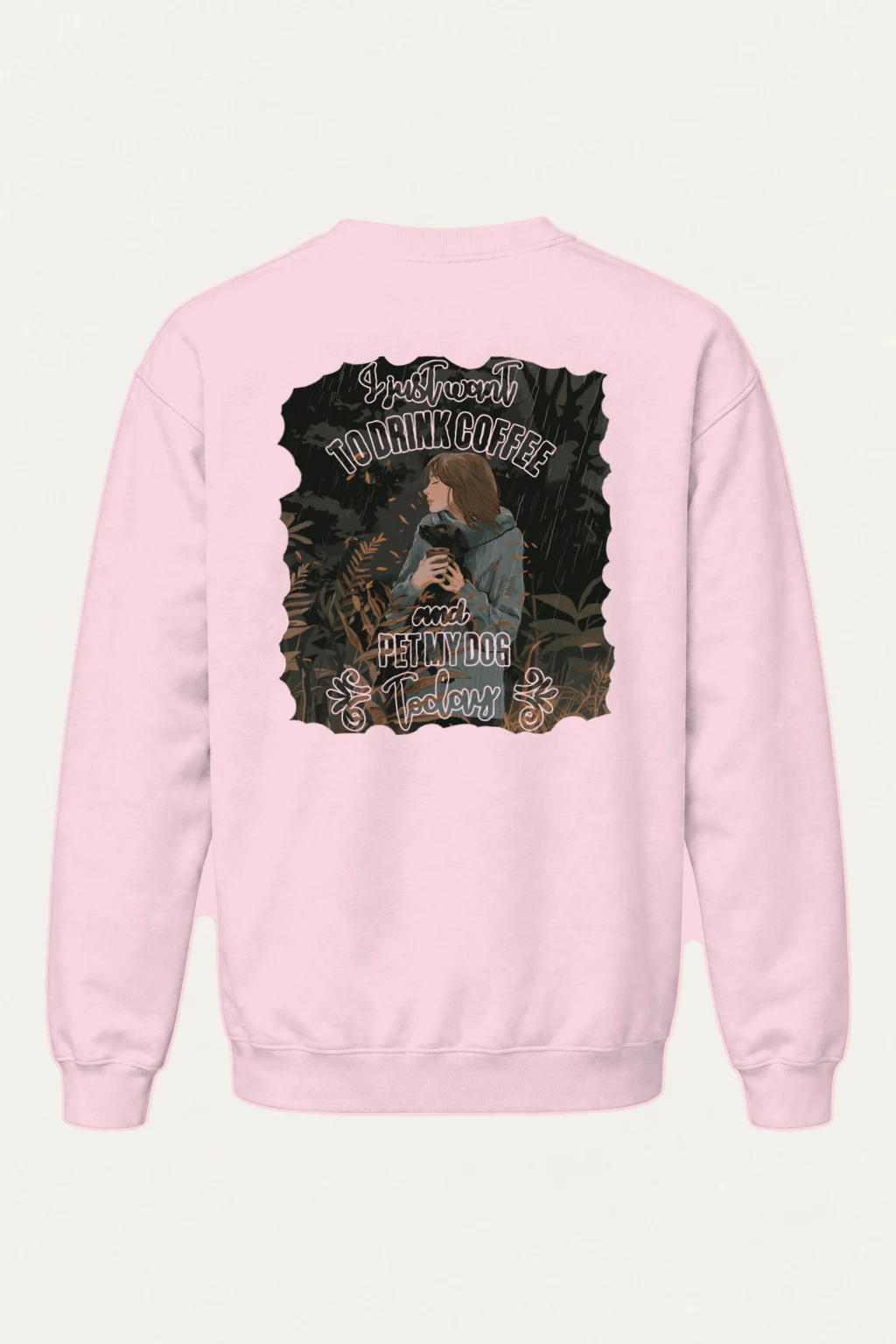 "Coffee And Dog" Heavy Blend Unisex Crewneck Sweatshirt | Gildan 18000