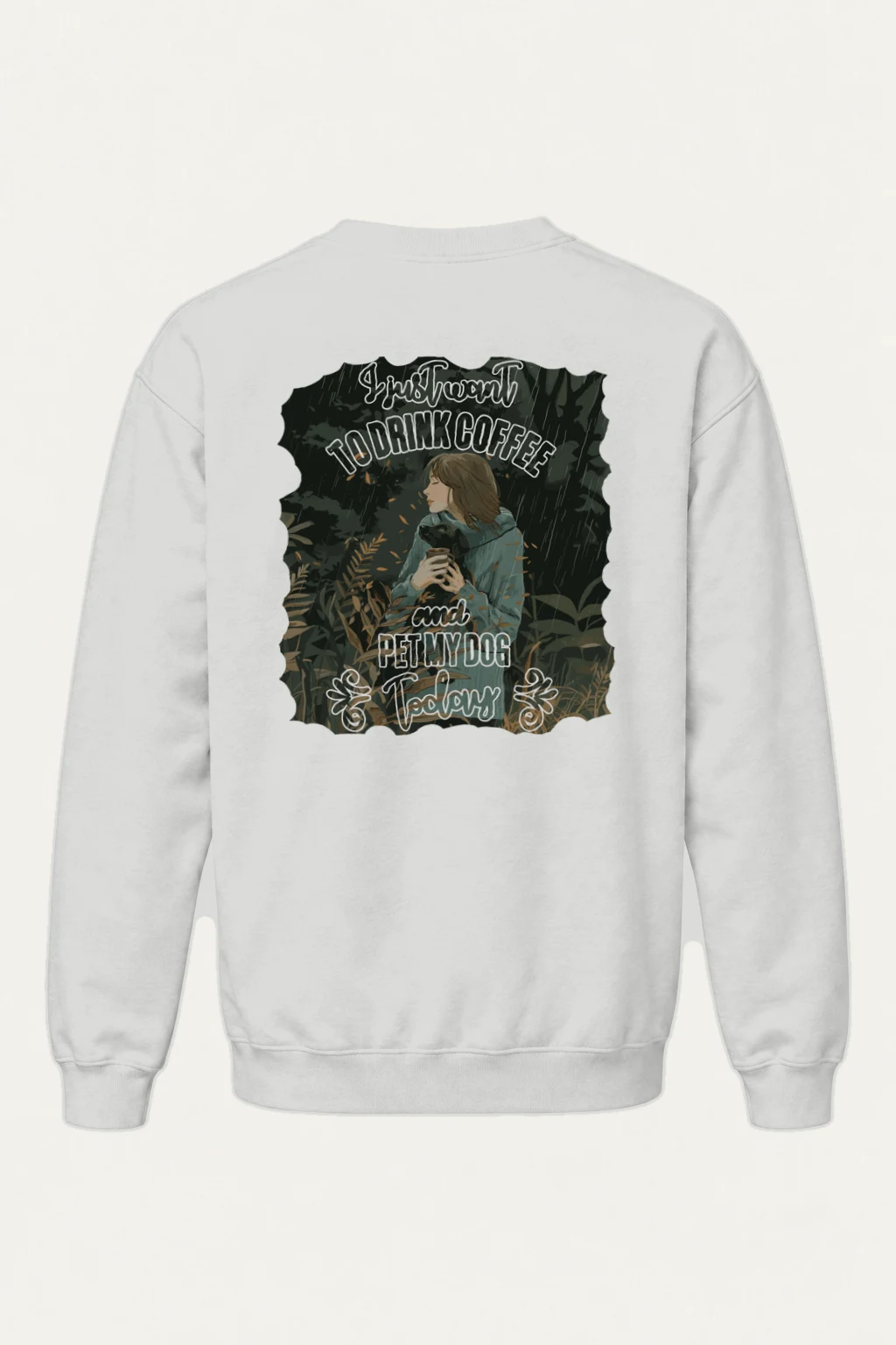 "Coffee And Dog" Heavy Blend Unisex Crewneck Sweatshirt | Gildan 18000